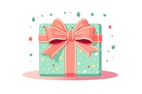 A cute christmas scott ribbon gift box celebration. AI generated Image by rawpixel.