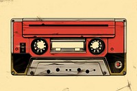 Tape cassette electronics technology nostalgia. AI generated Image by rawpixel.