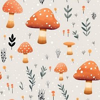 Magic mushroom pattern backgrounds fungus. AI generated Image by rawpixel.