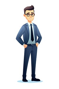 Professional people glasses adult man. AI generated Image by rawpixel.