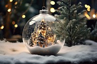 Chrismas Clear glass Fillable Ornaments Ball christmas decoration snowing. 