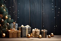 Horizontal christmas banner plant gift anticipation. AI generated Image by rawpixel.