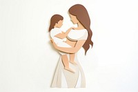 Hugging adult baby white background. AI generated Image by rawpixel.