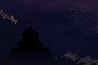 Blue Diwali festival background, aesthetic design