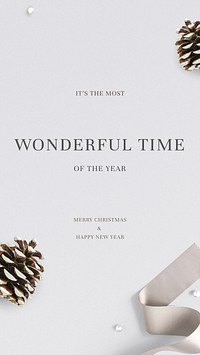 Christmas greeting  Instagram story template