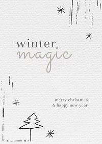 Winter magic   poster template