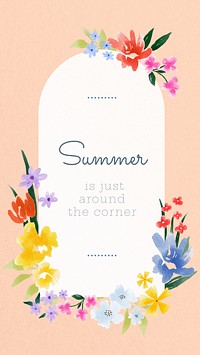 Summer quote  Instagram story template