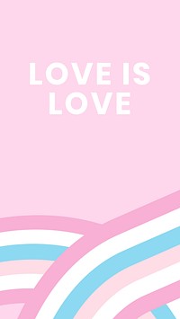 LGBTQ love quote social story template