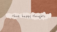Positive quote blog banner template