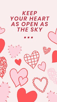 Valentine’s quote Instagram story template