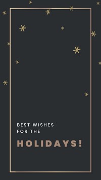 Holiday greetings   Instagram story template