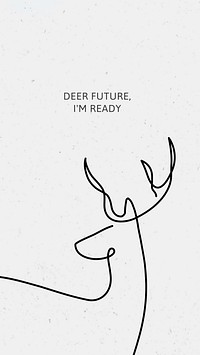 Minimal animal quote  social story template