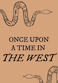 Wild west poster template