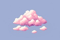Simple cloud sky pixelated outdoors. AI generated Image by rawpixel.