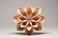 3D flower shape wood accessories simplicity. AI generated Image by rawpixel.
