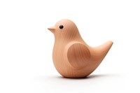 Cute bird shape wood animal white background. AI generated Image by rawpixel.