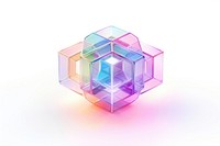 Hexagon crystal purple shape. AI generated Image by rawpixel.