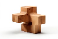 Plus shape wood toy white background. AI generated Image by rawpixel.