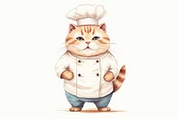 Cat chef drawing sketch illustrated. AI generated Image by rawpixel.