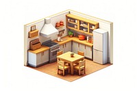 Kitchen interior furniture kitchen table. AI generated Image by rawpixel.