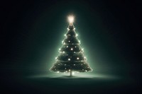 Christmas tree lighting night plant. AI generated Image by rawpixel.
