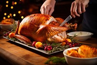 Turkey dinner table knife. AI generated Image by rawpixel.