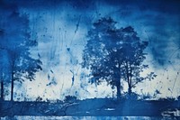 Cyanotype art backgrounds outdoors painting. AI generated Image by rawpixel.