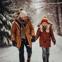 Christmas snow footwear outdoors. 