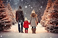 Family christmas winter footwear. AI generated Image by rawpixel.