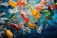 Plastic waste abundance pollution recycling. AI generated Image by rawpixel.