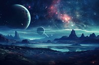 Space background landscape astronomy universe. AI generated Image by rawpixel.