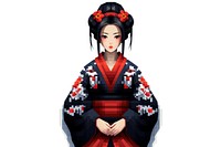 Kimono adult robe white background. AI generated Image by rawpixel.