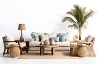 Coastal Style room architecture furniture. AI generated Image by rawpixel.