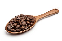 Coffee spoon roasted white background. AI generated Image by rawpixel.