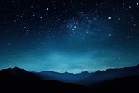 Star night sky landscape. AI generated Image by rawpixel.