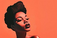 Aesthetic black woman portrait adult photography. AI generated Image by rawpixel.