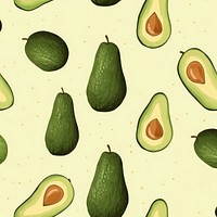 Avocado backgrounds pattern fruit. AI generated Image by rawpixel.