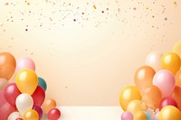 Backgrounds birthday confetti balloon. AI generated Image by rawpixel.