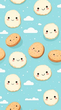 Biscuit backgrounds pattern cookie. AI generated Image by rawpixel.