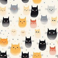 Cat pattern backgrounds animal. AI generated Image by rawpixel.