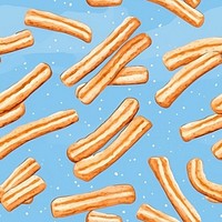 Churros backgrounds pattern food. 