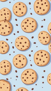 Cookies pattern backgrounds biscuit. AI generated Image by rawpixel.