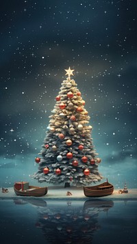 Cool christmas plant tree. AI generated Image by rawpixel.