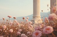 Flower architecture outdoors blossom. AI generated Image by rawpixel.