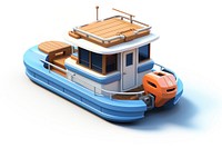 Pontoon boat watercraft vehicle white background. AI generated Image by rawpixel.