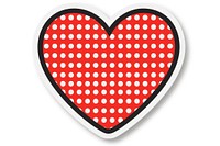 Heart pattern white background cartoon. AI generated Image by rawpixel.