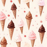 Ice-cream chocolate backgrounds dessert pattern. AI generated Image by rawpixel.
