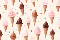 Ice-cream chocolate backgrounds dessert pattern. AI generated Image by rawpixel.