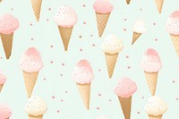 Ice-cream backgrounds dessert pattern. AI generated Image by rawpixel.