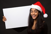 Santa hat portrait holding adult. AI generated Image by rawpixel.